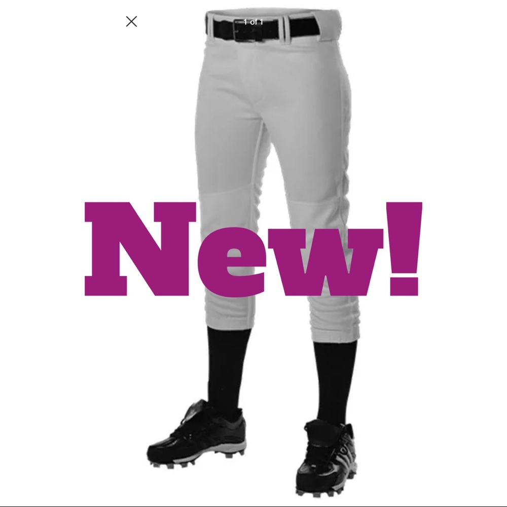 New - Women’s Fastpitch Softball Gray XS Pants